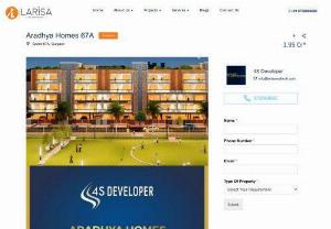 Call: 8750868686 for Aradhya Homes Sector 67A - Aradhya Homes is a lovely Project by 4S Developers who are one of the prestigious designers in Gurgaon. It is situated in Sector 67A, Golf Course Extension and all around associated by major road(s) like Sohna Road. Aradhya Homes is spread across 6.88 section of land. The Project has 43 Units. The situation with the Project is Ready to Move. The level units discounted are accessible in different arrangements like 4 BHK Flats at the very least cost of Rs 1.38 Cr and most extreme cost of Rs 1.45..