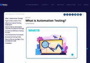 What is Automation Testing? - The limitations of Manual Testing added to the importance of Automation Testing. It is the technique of using Test Automation Tools for automating the execution of a test case suite. The Automation Testing Tools help in feeding data into the system, comparing the actual outcome with the expected ones and finally generating a detailed test report. 
?