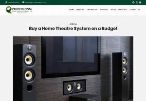 Buy a Home Theatre System on a Budget - Pro AV Solutions - We at Professional Audio Video Solutions provide top-quality home theatre systems at affordable prices. We choose the best surround sound system for you and all we need to know is your room dimensions and budget.