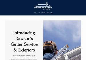 Dawson's Gutter Service & Exteriors - Dawson's Gutter Service & Exteriors has been serving the upstate since 1991 as a leading seamless gutter, siding, and window installer.