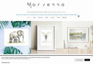 Morvenna - Morvenna is a Scottish artist based in the beautiful city of Edinburgh.
 
Morvenna produces unique, affordable Scottish artwork, homeware and gifts with a fairytale, folklore and gothic edge.