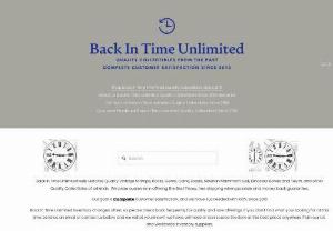 Back In Time Unlimited - Back In Time Unlimited are Purveyors of Histories Quality Vintage Stamps, Rocks, Gems, Coins, Fossils, Dinosaur Bones and Teeth, Siberian Mammoth Tusk Pieces, Quality Collectibles of all kinds. All with the Highest Quality and at the Best Prices Anywhere.