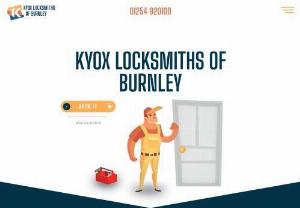 Kyox Locksmiths of Burnley - We are a professional and certified locksmith service working in the city of Burnley and the surrounding areas. We are available 24 hours a day,  7 days a week. So call us now on 01254 920 100. No call out fee