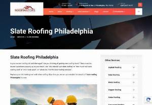 Slate roofing services Philadelphia - Slate roofing services in Philadelphia can help keep your home looking beautiful, while safeguarding it against damage from the elements. Roofing Tops Inc., is a full-service slate roofing contractor in Philadelphia that has been specializing in slate roof repair and installation services since 1989.