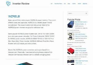 Solar Power Inverter Review - InverterReview.com lists a wide range of solar inverters. They are 12V DC to 110V AC power inverters. They can be installed with a solar panel, in RVs, in homes and on other places. These solar power inverters are affordable and they are feature-rich products.
The solar power converters are only from reputed companies such as WZRELB, Renogy, XYZ INVT, Bestek and other popular brands. On InverterReview.com, you will be able to read reviews on many popular solar inverters.