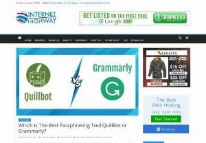 Best Paraphrasing Tool in QuillBot Vs Grammarly? - Which is the Best Paraphrasing Tool QuillBot or Grammarly? If you are a content writer or any type of business website owner, then you like your content grammatical and spelling error free. To deal with this situation you need the Best Plagiarism Checker. Both these paraphrase tools are equipped with functionality like grammar checker, article rewriter (that uses a standard synonym). So check out my in-depth comparison guide to both this paraphrase tool on Internet Highway.
