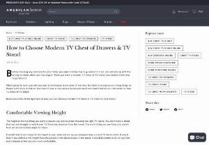 How to Choose Modern TV Chest of Drawers & TV Stand - American Home Furniture - When you want a modern T.V. chest or T.V. stand, you need to know how to go about it. When you want a modern T.V. chest or T.V. stand, you need to know how to go about it.
