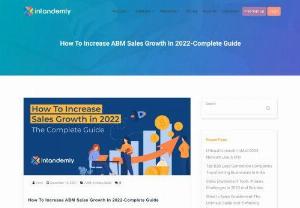 ABM Sales Growth - The complete guide to increase ABM sales growth for B2B small business owners. 
You can grow your business by tracking down ways of expanding sales or by searching for new business sectors.