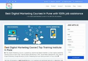 Digital Marketing Training Institute - The future of businesses is Digital Marketing and it is an evergreen and astonishing field which is demanding huge employability options! This training program allows to have very bright future opportunities as it is designed to create quality SEO Experts who can serve industries with perfect knowledge of Digital Marketing.