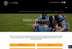 Team Coaching - On The Mark Coaching - Team coaching is a great way to improve teams and improve your confidence in your leadership skills. And On The Mark Coaching is ready to help by offering business coaching, personal coaching and more. If you need to improve your skills in business or other fields, get in touch with On The Mark Coaching!