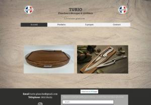 Turio - Product on request, luxury cutting board and luxury knives