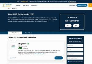 best ERP System - Explore and compare all the Best ERP software in India based on their reviews, features, and prices. Select the ERP software as per your business requirement.