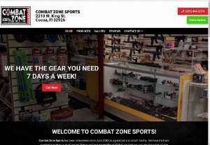 Combat Zone Sports - Address: 2210 W King St., Cocoa, FL 32926, USA ||
Phone: 321-454-2374