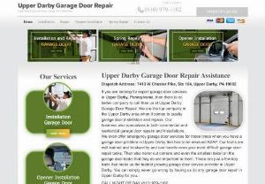 Upper Darby Garage Door Repair - Upper Darby Garage Door Repair is your number one choice if you are having problems with your garage door. We have the best team of garage door repair experts in the city. And we move very fast to service any door as quickly as possible. We really care about your time and your money. Our specialists are punctual, professional and courteous. Of course, we are all insured and bonded. Our experts work safely and never damage your garage door or your property.