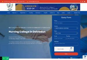 Nursing college in Dehradun - Uttaranchal (P.G.) College of Paramedical Science & Hospital, Dehradun is one of the best nursing colleges in dehradun known for its top class education in different programs such as B.Sc. nursing and Diploma in nursing and midwifery by their experienced faculties.