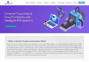 Top Robotic Process Automation Company in USA - Biz4Solutions is a leading Robotic Process Automation company developing a complete RPA software solution to help organizations automate business processes
