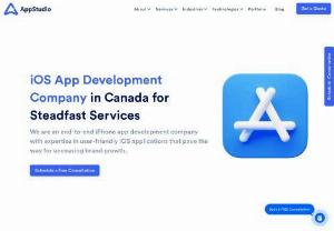 Best iPhone App Development Company - AppStudio is a Canada-based iPhone app development company. From conceptualization to deployment, we offer end-to-end solutions and build dynamic apps that add value to your business.