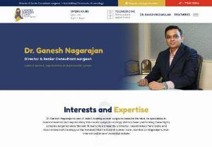 Best Cancer Doctors in Mumbai - Dr. Ganesh Nagarajan - Dr. Ganesh Nagarajan is one of India's leading cancer surgeons and is considered the best oncologist in Mumbai. Having 18+ years of experience in oncology for treating high-grade cancer. He specializes in gastrointestinal and hepatobiliary pancreatic surgical oncology and provides the best treatments to patients who come from all over the country with the hope of obtaining world-class treatment. Dr. Nagarajan and his team routinely perform robotic and /or laparoscopic surgeries whenever...