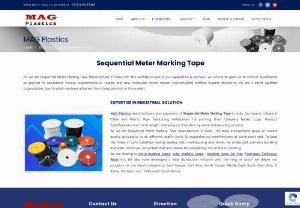 Sequential Meter Marking Tape Manufacturer - We are manufacturers and exporters of Sequential Meter Marking Tape in India. Our tape is used in Cable and Plastic Pipe manufacturing industries for printing their Company Name, Logo, Product Specifications and meter length marking on their product by thermal embossing process. As we are Sequential Meter Marking Tape manufacturer in India, We have experienced team of professional quality experts to carry out diverse quality tests in order to ensure zero defects at buyer's end.