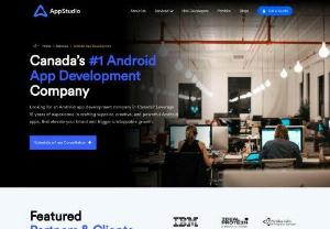 Android Mobile Application Development Company in Canada - Planning to develop a scalable Android app? Look no further than AppStudio. We are a certified Android app development company in Canada, offering custom Android mobile app development services to businesses worldwide. We specialize in building native and hybrid apps using the latest technologies to offer a seamless user experience.