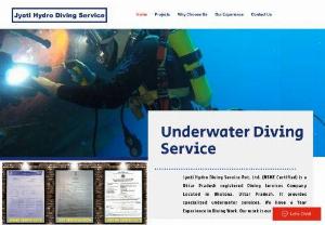 Jyoti Hydro Diving Service - Jyoti Hydro Diving Service Pvt. Ltd. (MSME Certified) is a Uttar Pradesh registered Diving Services Company Located in Bhatona, Uttar Pradesh. It provides specialized underwater services. We Have 6 Year Experience in Diving Work. Our work is our identity.