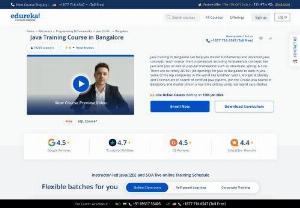 Java Course in Bangalore - Java training course in Bangalore covers basic and advanced concepts of Java. Enroll for the live online classes from the best certification training institute!
