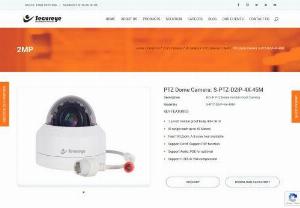 PTZ Dome Camera: S-PTZ-D2IP-4X-45M with Vandal Proof - Secureye - PTZ Dome Camera: S-PTZ-D2IP-4X-45M is the smart hd ip ptz dome vandal proof camera. Its features like a 1.5-inch Vandalproof body, range 45m