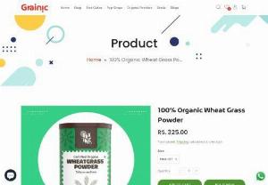 Orgainic wheatgrass powders - Grainic provide Organic wheatgrass powders online. Grainic procures all its ingredients from certified farmers to make its organic wheatgrass powder truly organic. Grainic is the best brand of rice cakes in India. Buy online rice cakes and Organic Powder from Grainic that are of supreme quality and high value.