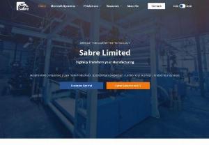 Sabre Limited | Dynamics Business Central Consultants - Sabre Limited are experts at Business Central manufacturing for | Commercial Print; Production; Job Shop; Packaging; ETO; Label; CTO; Project and more.