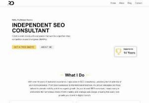 Independent SEO Consultant - Hire an independent SEO consultant with 13+ years of proven track record of providing success to local, national, international and e-commerce businesses.