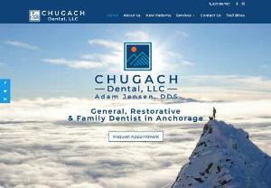Chugach Dental - Dr. Adam Jensen started Chugach Dental, LLC as a local Anchorage dentist office with a mission to offer compassionate, individualized, and state-of-the-art dental care.

He and his team strive to create a relaxed, enjoyable environment for all their patients' treatment needs. We endeavor to do the right things for the right reasons to develop a long-lasting relationship with our patients, built on trust and honesty.

Our local dentist office welcomes patients of any age, offering...