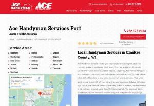 handyman jobs in Port Washington, WI - Ace Handyman Services provides trusted handyman services all over the country. To learn more about our home repair services or to schedule an on-site estimate, call us today.