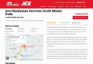 handyman services near me in Miami - Ace Handyman Services is a full-service home repair, improvement and maintenance company. To learn more about our handyman services or to schedule an on-site estimate, call us today.
