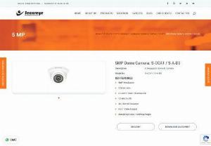5MP Dome Camera: S-CCA1 / S-A-D5 | 5 MP CCTV Camera - Secureye - 5MP Dome Camera: S-CCA1 / S-A-D5 is the best 5 megapixel CCTV camera provided by Secureye. Features 3.6mm Lens, 20~30m IR Distance, Day/Night