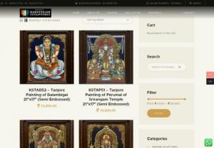 Shop Best Handcrafted Sculptures Online | Karuppaiah Sculptures - We Offer Best Handcrafted Sculptures Online - Wooden Sculptures, Bronze Sculptures, Wall Panels, Tanjore Paintings, Classical Interior Works. We are engaged in the trade of sculpting and art works for over ten generations, now. We fulfil our customers' orders, as per their requirements, with utmost care and precision in work. We ship anywhere in the world. Visit our website to know more about our products.