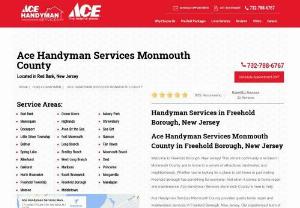 handyman in Red Bank, NJ - Ace Handyman Services provides home and business owners with the highest quality craftsmanship and customer service. Our professionally trained and multi-skilled Craftsman can handle any repairs in and around your home.