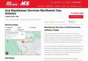 handyman jobs in Boerne, TX - Ace Handyman Services offers a variety of Packages all designed to help you love your home. Call or schedule an appointment online to receive quality home remodeling and repairs from the professionals.