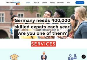 German Portals - Germanportals is a Germany focussed education and job consultancy, helping candidates from India in identifying and achieving their work and study abroad dreams. ​ ​ Our team is made up of German University graduates and industry professionals, who are still based out of here. Our network of Mentors are spread across Germany and across industries.