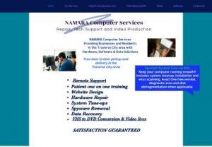 NAMARA Computer Services - Serving the Traverse City area with computer sales, computer repair, website design and VHS to DVD transfer services.