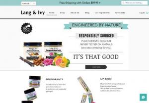 Lang & Ivy - At Lang & Ivy, we're a small, close-knit team that � makes natural skin care that's good for you, good � for your wallet, and good for the planet.