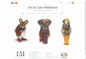 Art by Lana Mathieson - Custom pet portraits, original artwork, cards & prints with a Scottish twist by Lana Mathieson. Designed, inspried and produced in Scotland.