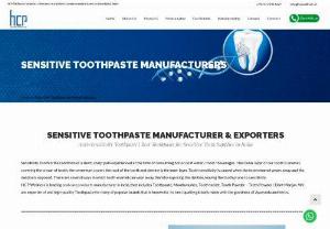Sensitivity Toothpaste Manufacturer in India - We are leading sensitive toothpaste manufacturer considered as a medicated toothpaste for sensitivity that enables total care by preventive dentistry essentials: aiding fluoride retention, reducing bacterial growth and removing plaque, while helping achieve shining white teeth!