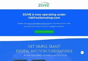 ZGIVE - ZGIVE is a best-in-class digital auction platform with a passion for helping nonprofits simplify auctions. Our digital platform is VERY easy-to-use, affordable, and fun!
