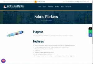 Fabric Markers - Fabric Markers by Amith Garment Services, one-stop solution for textile industries during shrinkage /chemical process and fabric. Their permanent marker is available in an affordable range and remains permanent even after cleaning, bleaching and washing.