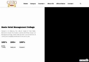 Hotel Management Course - Gesto College is offering hotel management course
in Madurai. Admissions are open for the year 2022-2023 for more details contact us.