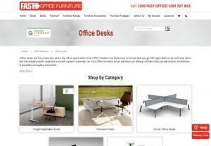 Office Desks | Fast Office Furniture - Desks are very important within any office space and at Fast Office Furniture we endeavour to ensure that you get the right desk to suit both your decor and functionality needs. Manufactured with superior materials, our Fast Office Furniture desks will leave you feeling confident that you will receive the ultimate in durability and quality every time.