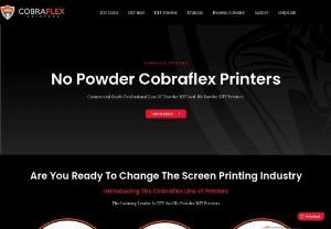 Cobraflex Printers - CobraFlex� Direct To Film Flexible Printers
Cobraflex commercial printer's has set the bar for the highest output and highest quality flexible digital transfer Printers.

 Cobraflex Printers has created the largest dealer network in the country for our complete line of Dtf and no powder DTF Printers TM 

A Cobraflex DTF Printer is a state of the art printer that prints directly on specialty films with the highest quality prints possible to the direct to garment screen print and...