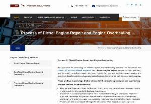 Diesel Engine Repair Service | Ra Power Solutions - We specialize in offering on & off-site repair & troubleshooting services for Industrial and Repair of Marine Diesel Engines. Overhaul, maintenance, full engine overhaul, repairs for low and medium-speed marine and industrial diesel engines and turbochargers, governor, and replacement parts supply are all part of our diesel engine repair service.