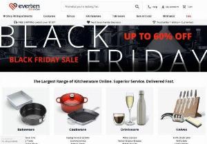 Everten - The Largest Australian online kitchenware shop stocking the best kitchenware brands including Scanpan, Le Creuset, Global Knives, Maxwell Williams, Royal Doulton, Ecology & more. Shop Kitchenware, cookware, dinner sets, woks, water bottles, pressure cookers, cutlery sets, coffee cups, wine glasses, whiskey glasses, dutch ovens, dish racks, chopping boards & more.
