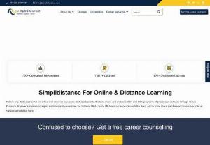 SimpliDistance - Distance Learning MBA Portal of India - SimpliDistance is a Distance Learning Portal for MBA / PGDM / UG / Diploma / Certificate / Executive Programs in India. Approved By UGC - DEB /AICTE.